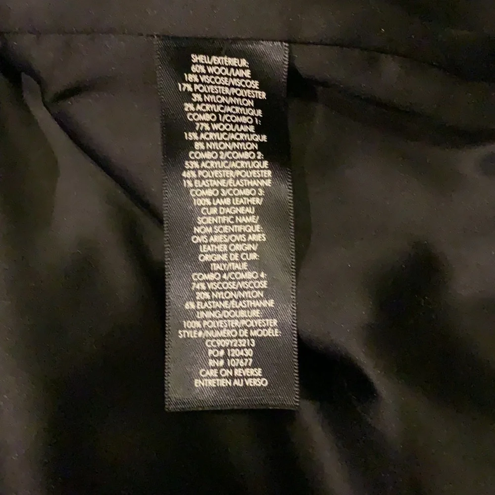 Alice and Olivia animal print patch open leather jacket - Picture 8 of 8